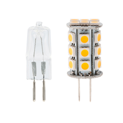 Dimmable T4 GY6.35 12V LED Bulb 4.8 Watts 30 35W Equivalent 5 Pack
